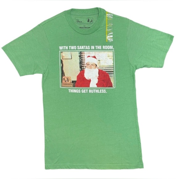 The Office Christmas Michael Scott Short Sleeve Shirt - Picture 1 of 3
